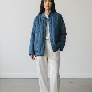 Stylish Blue Puffer Jacket for Women